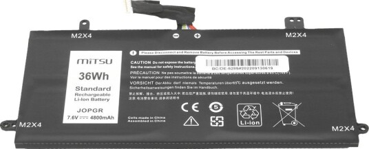 Mitsu Latitude Batteri for bærbar PC Dell 5285/5289/5290 7.4V-7.6V 4800 mAh