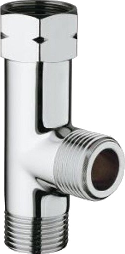Grohe T-stykke 3/8" med unionsmutter - Krom til Hydraulikk Grohe T-stykke 3/8" med unionsmutter - Krom til Hydraulikk