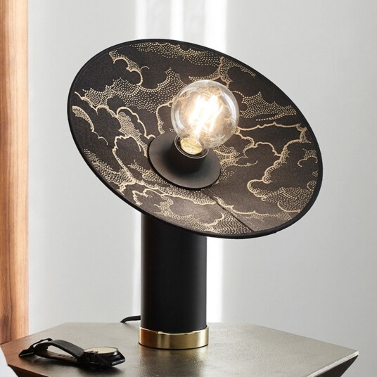 Bordlampe MARKET SET Gatsby Svart Stue Metall Design 37 Svart