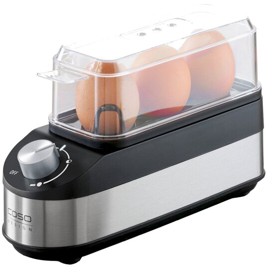 Caso E3 Eggkoker Rustfritt Stål og Svart Design 210W Caso E3 Eggkoker Rustfritt Stål og Svart Design 210W