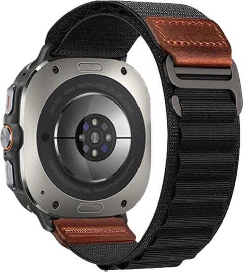 Nylonarmbånd til Galaxy Watch Ultra – Svart / Nylonarmbånd / Alpina Loop-armbånd