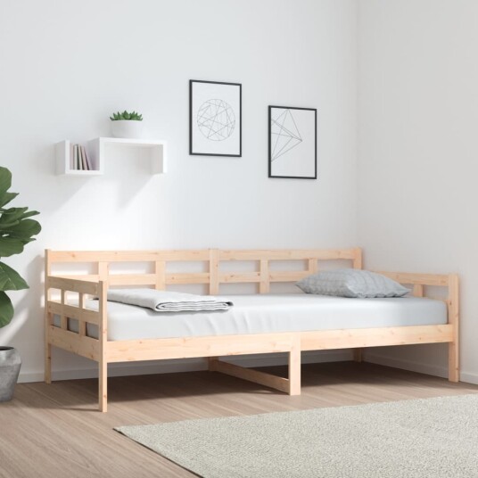 vidaXL Dagseng heltre furu 90x190 cm vidaXL Dagseng heltre furu 90x190 cm