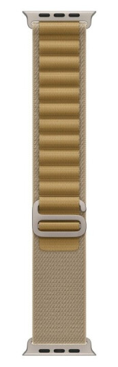 Apple 49mm Tan AlpineLoop -Medium Natural Titanium Finish