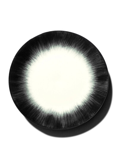 Serax Plate Dé Set/2 Black Ø 17.5 CM