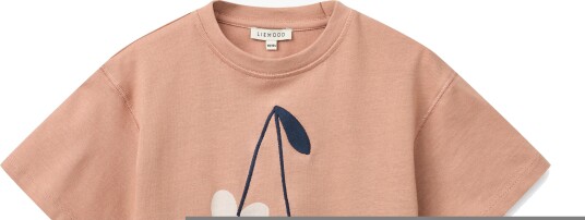 Liewood Tyler Placement Ss T Shirt Coral 110/116 Liewood Tyler Placement Ss T Shirt Coral 110/116