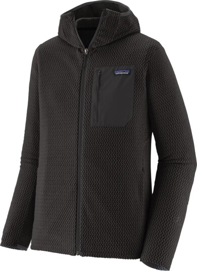 Patagonia R1 Air Fleecejakke med hette Herre Svart M
