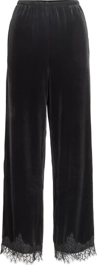 Vila Vialindra Hw Wide Pants/Vol/Bfs   BLACK BEAUTY   L