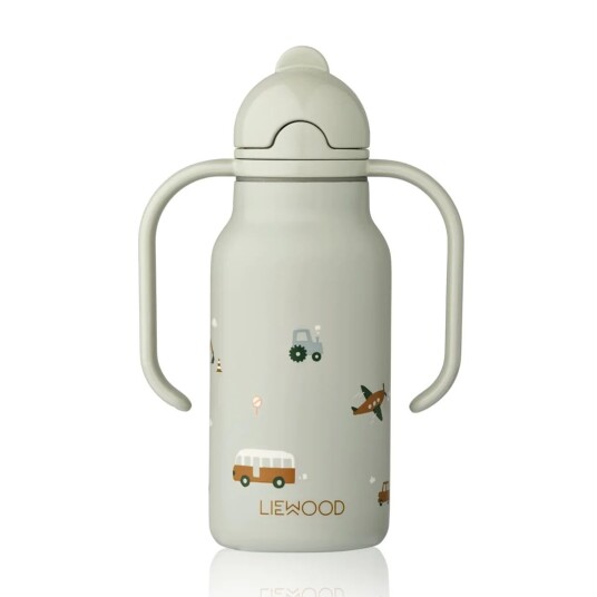 Vannflaske Liewood Kimmi 250 ml Vehicles / Dove Blue