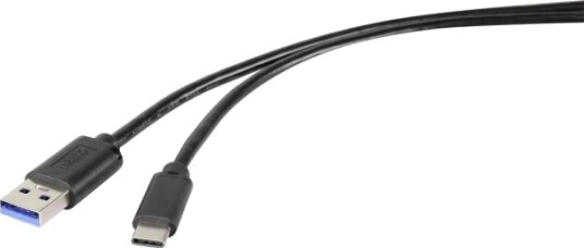 Renkforce Rf-4535908 3 M Usb A Usb C Usb 3.2 Gen 1 3.1 Gen 1 5000 Mbit/S Sort