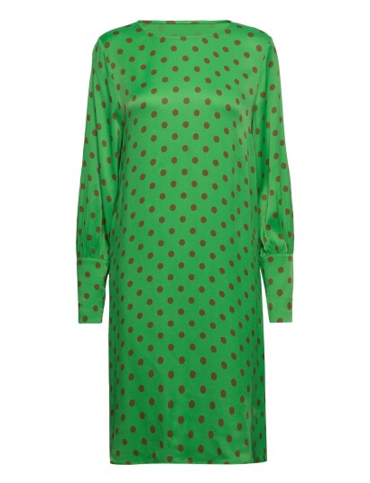 Coster Copenhagen | Dress With Gatherings In Dot Print | 36