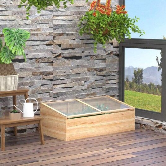 Tre Drivhus Kaldramme, Gran, 100x50x35 cm Tre Drivhus Kaldramme, Gran, 100x50x35 cm