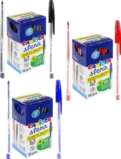 Carioca Kulepenn Sfera Sort (50)