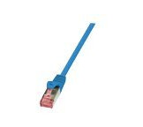 Logilink Primeline Koblingskabel Rj-45 Hann Til Rj-45 Hann 7.5 M Sftp Pimf Cat 6A Halogenfri Blå