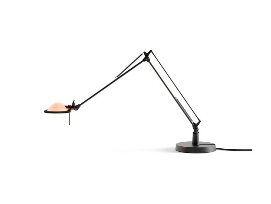 Luceplan Berenice Bordlampe 45x45 Pink Glass/Svart