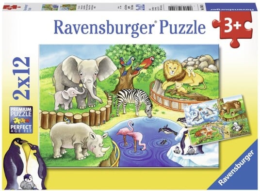 Ravensburger Animals In The Zoo 2x12p
