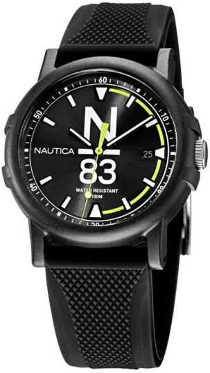 Nautica Herreklokke NAPEPS106 N83 Sort/Gummi Ø38 mm