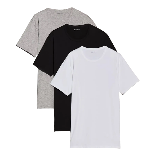 Calvin Klein S/S Crew Neck 3Pk Grey XL Calvin Klein S/S Crew Neck 3Pk Grey XL