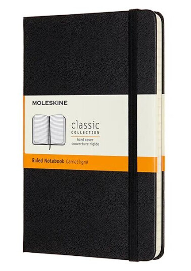 Moleskine Ntbk M Rld Black Hard