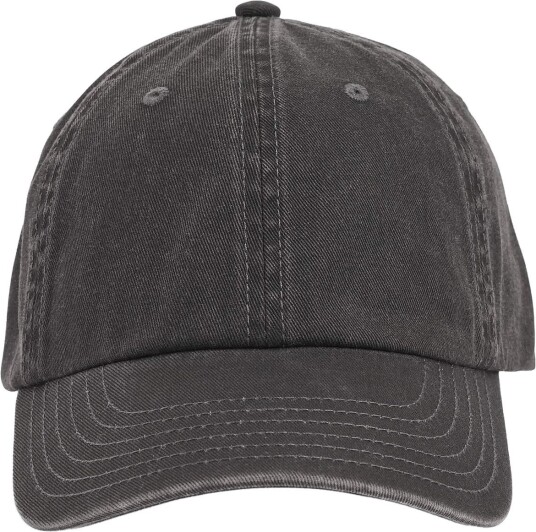 Upfront Douglas Washed Dad Cap   BLACK   One Size x 26
