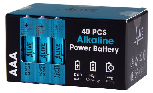 BATTERI ALIVE ALKA AAA 40-PAK BATTERI ALIVE ALKA AAA 40-PAK