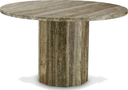 Florence spisebord silver travertin