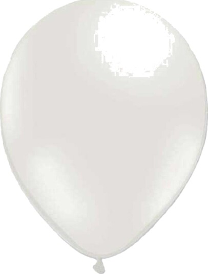 Ballongkungen Ballonger Metallisk Hvit 100-pakning 912192