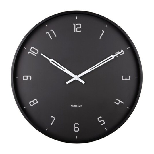 Karlsson Stark Veggklokke KA5950BK Unisex 40 cm Kvarts urverk Karlsson Stark Veggklokke KA5950BK Unisex 40 cm Kvarts urverk