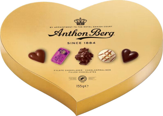 Anthon Berg Gold Hjerteformet Konfekteske 155 gram