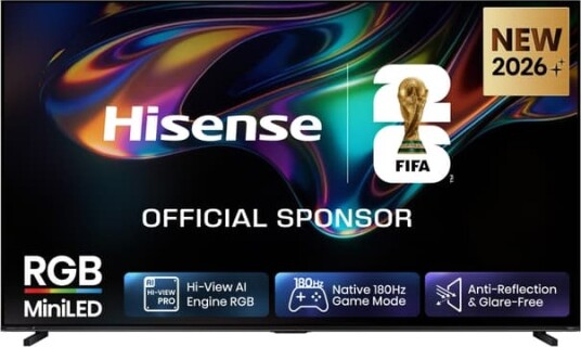 Hisense 100" UR8S 4K/UHD RGB MiniLED Smart TV (2026) Hisense 100" UR8S 4K/UHD RGB MiniLED Smart TV (2026)