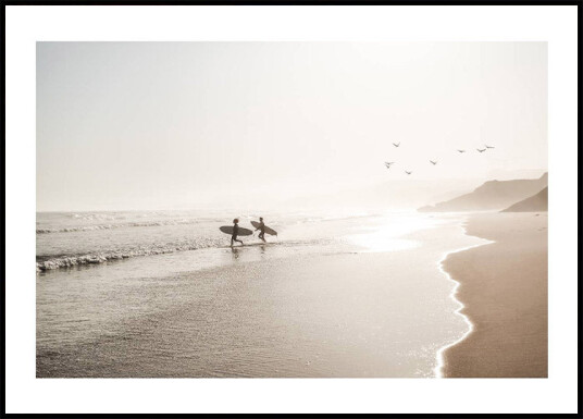 Calm Beach Surf Plakat Plakat / 50x70cm