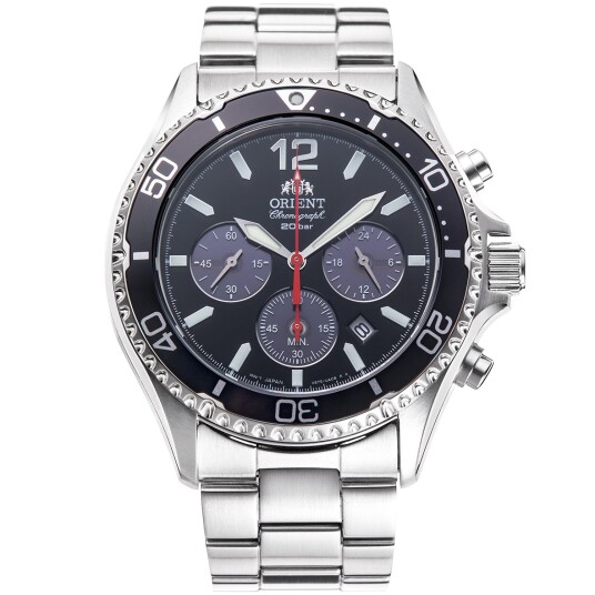 Orient Mako Chronograph RA-TX0202B - Herre - 43 mm - Analog - Kvarts urverk - Safirglass