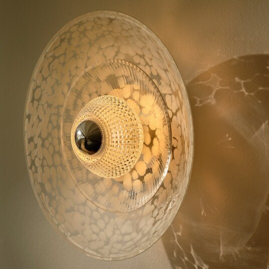 Vegglampe DESIGN BY US Disco Rama dimmbar Gjennomsiktig Stue Glass Design Gjennomsiktig