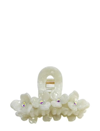 Pipol"s Bazaar Fiorella Clamp Near White White ONE SIZE Pipol"s Bazaar Fiorella Clamp Near White White ONE SIZE