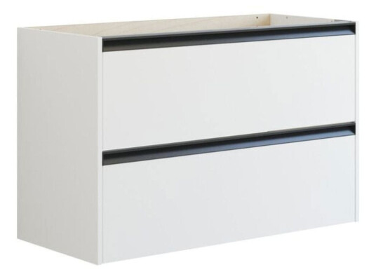 Dansani Inzo Classic Servantskap med Integrert Grep 2 Skuff Hvit Matt / 100cm