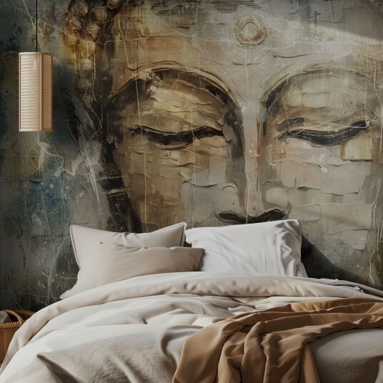 Tapet Buddha med tekstur Tapet Buddha med tekstur