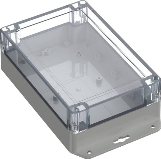 Tru Components TC 10860900 Flensskap 179,9 × 119,9 × 60,2 mm ABS PC Lys Grå
