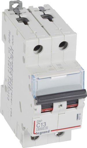 Legrand DX3 MCB automatsikring C13 2P 2M 6/10kA