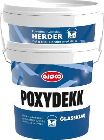 Gjøco Poxydekk Glassklar sett del A + B 3 kg