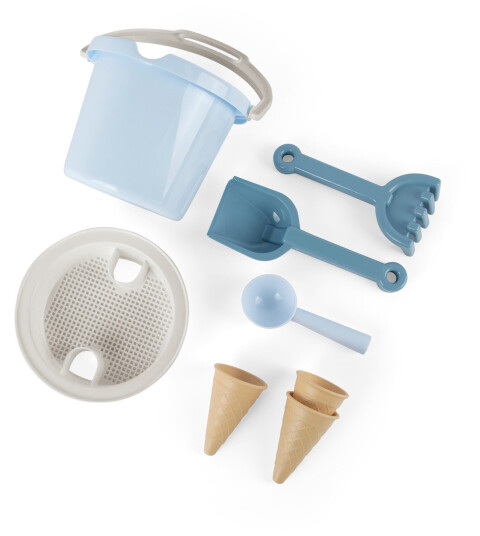 Dantoy Bucket set w. Ice cream cones Blue 4802 Dantoy Bucket set w. Ice cream cones Blue 4802