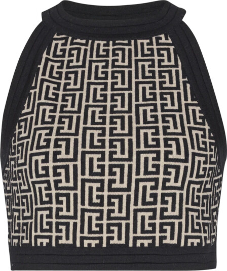 Balmain Dame Topper Svart XS, Balmain Dame Topper Svart XS,