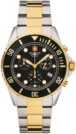 Swiss Alpine Military Herreklokke 7053.9147 Master Diver Sort/Stål