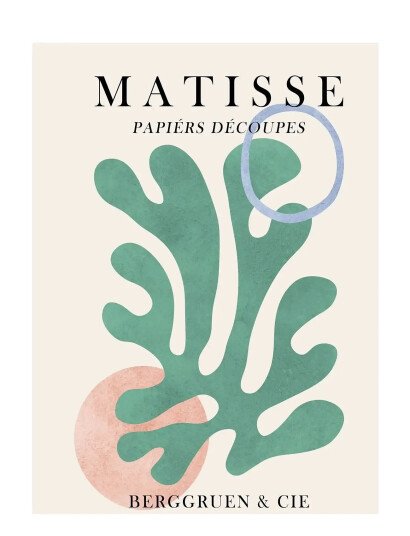 Poster & Frame Vitor Costa - Matisse Floral Poster 6 - Green - 50X70CM Poster & Frame Vitor Costa - Matisse Floral Poster 6 - Green - 50X70CM