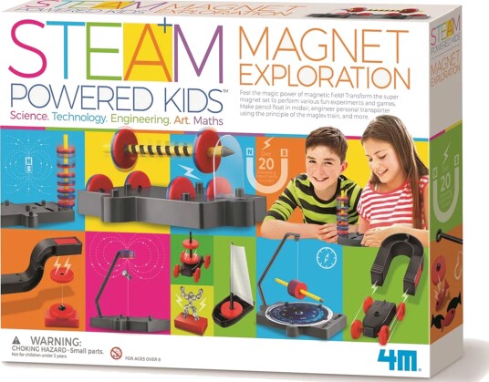 4M STEAM Powered Kids Eksperimentsett Magneter
