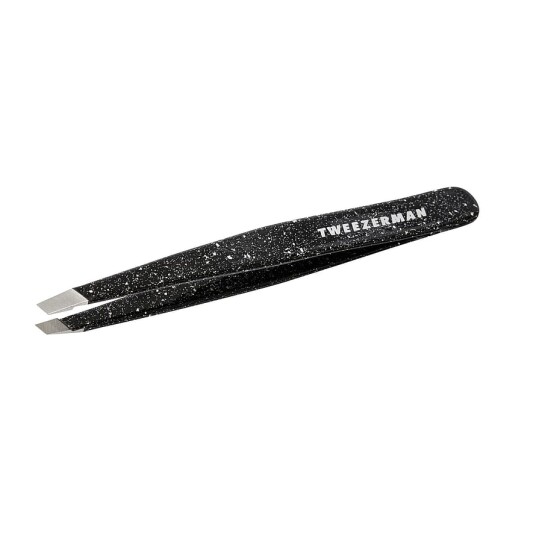 Slant Tweezer Leopard Print Sparkling Black Slant Tweezer Leopard Print Sparkling Black