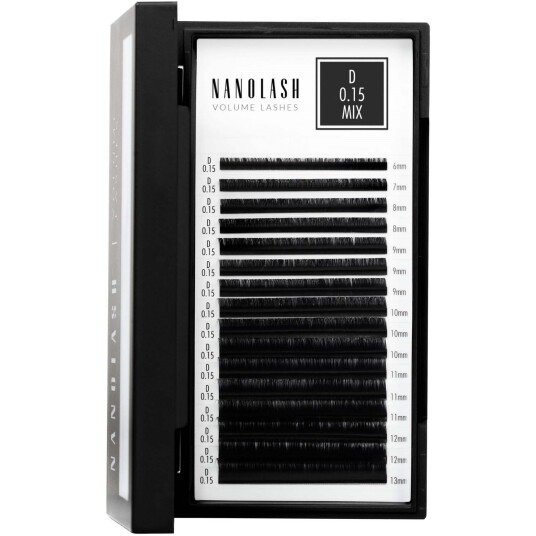 Nanolash Volume Lashes 0.15 D 6-13 mm Nanolash Volume Lashes 0.15 D 6-13 mm