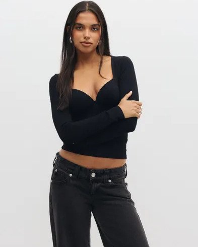 Nelly - Svart - Perfect Bralette LS Top