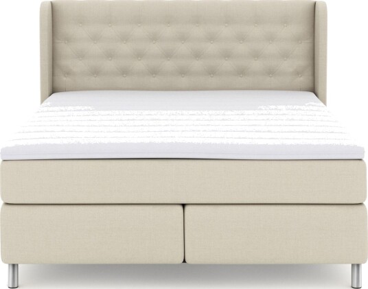 Select No 3 Komplett Sengepakke 180x200 Medium Beige/Metallben