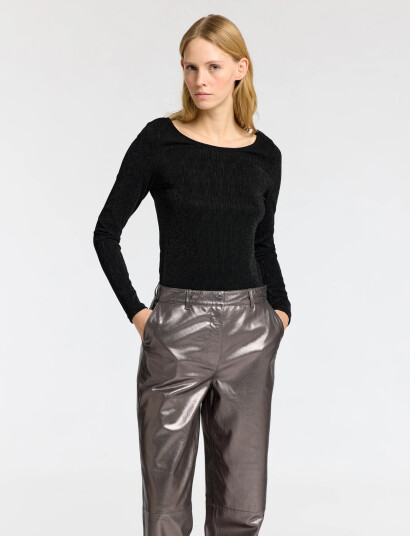 Selected Slfanita Ls Low Back Top - Black - XS