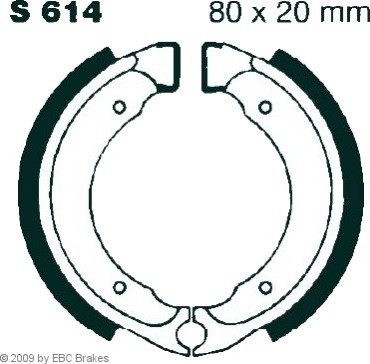 Bremsesko sett EBC Brakes S614