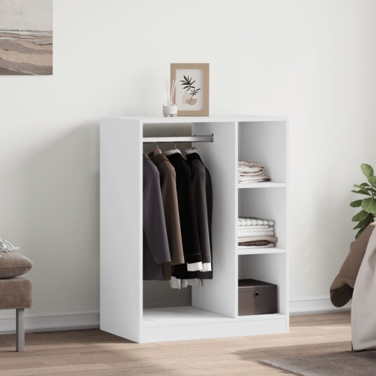  Garderobe hvit 77x48x102 cm konstruert tre